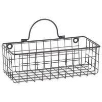 Gray Wire Wall Baskets, Set of 2