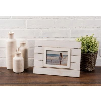 White Shiplap Picture Frame, 4x6