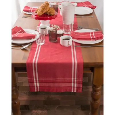 Chambray French Stripe Table Runner