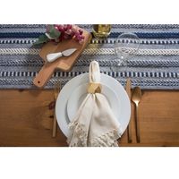 Navy Braided Stripe Table Runner, 72 in.