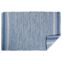 Blue Variegated Accent Rug