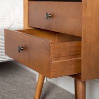 Caramel Mid-Century Nightstand