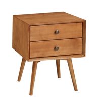 Caramel Mid-Century Nightstand