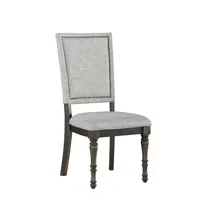 Gray Dawson Upholstered Dining Chairs, Set of 2