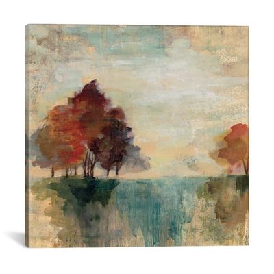 Abstract Autumn Landscape Canvas Art Print