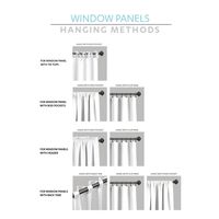 Tan Evie Medallion Curtain Panel Set, 95 in.