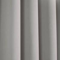 Light Gray Knotted Curtain Panel Set, 84 in.