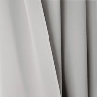 Light Gray Knotted Curtain Panel Set, 84 in.