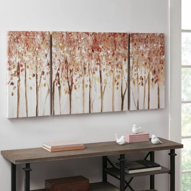 Kaleidoscope Trees Canvas Art Prints, Set of 3