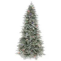 7.5 ft. Pre-Lit Frosted Stowe Christmas Tree