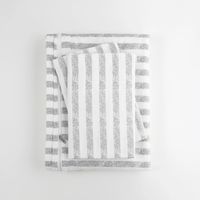 Light Gray Stripes 3-pc. Twin Duvet Cover Set