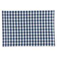 Navy and White Reversible Placemats, Set of 4