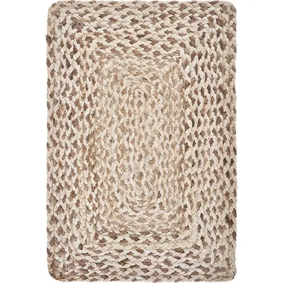 Bleach and Natural Woven Placemats, Set of 4