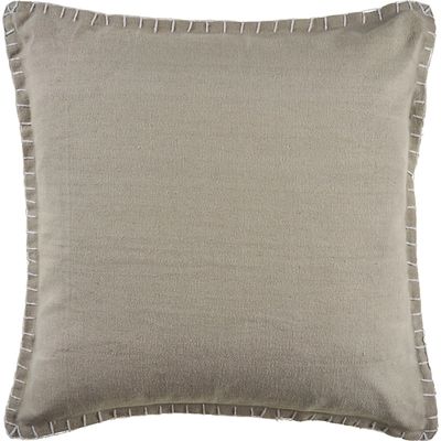 Twine Embroidered Edge Pillow, 24 in.