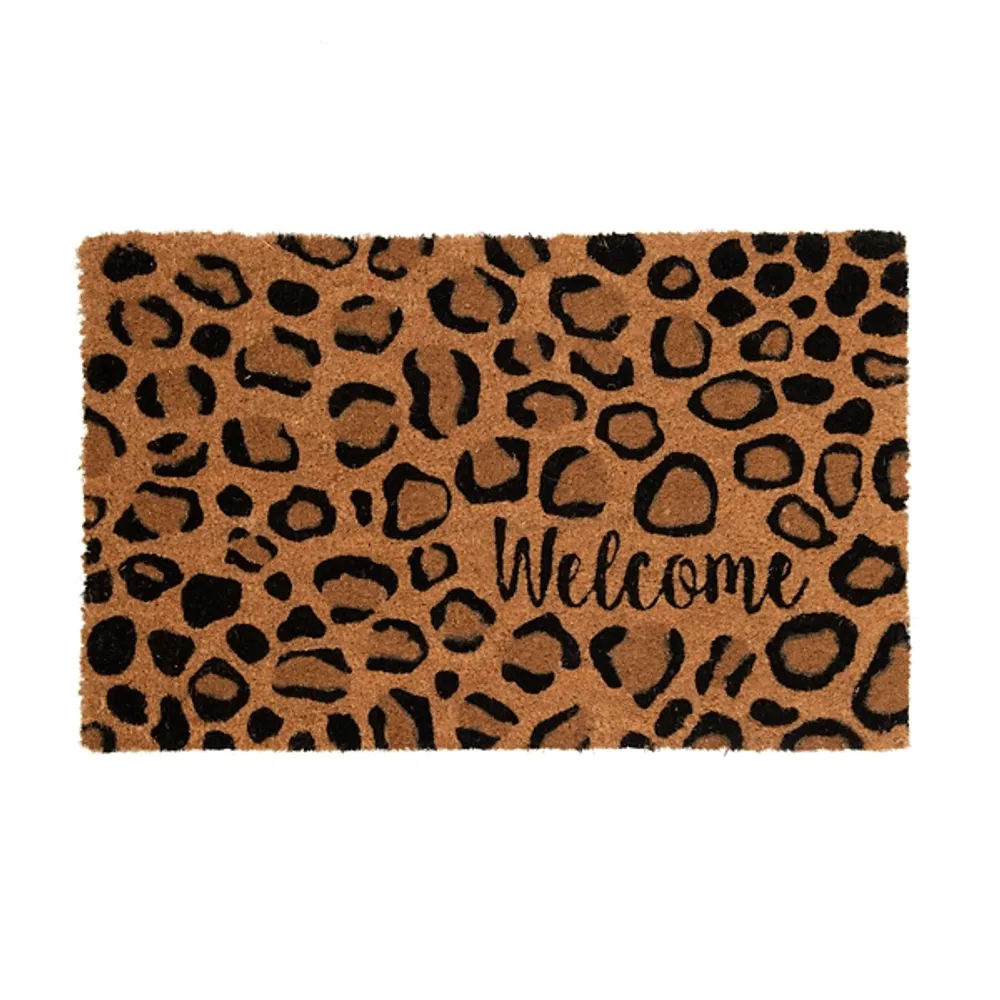 Leopard Welcome Doormat