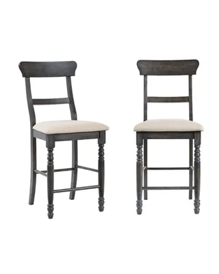 Gray Muse Counter Chairs, Set of 2