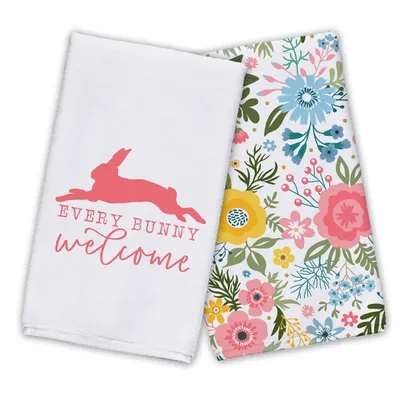 Every Bunny Welcome Tea Towels, Set of 2