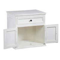 Distressed White Nightstand