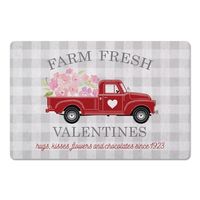 Farm Fresh Valentines Truck Indoor Mat