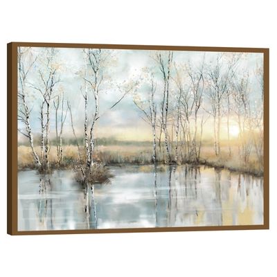 Calm Reflection Framed Canvas Art Print