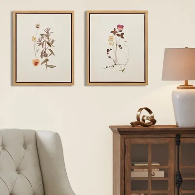 Martha Stewart French Herbarium Framed Art Set