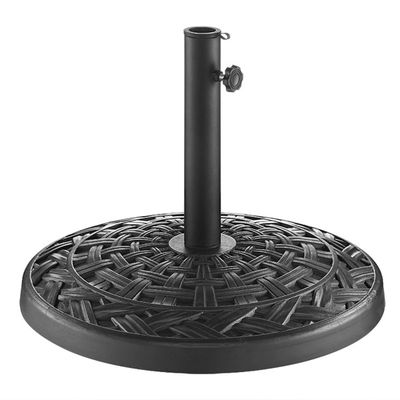 Black Crisscross Weave Umbrella Base