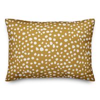 Yellow and White Polka Dot Relax Outdoor Pillow