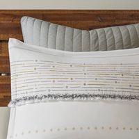 Neutral Stripe Full/Queen 3-pc. Comforter Set