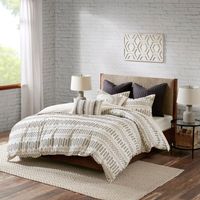 Ivory Jacquard Full/Queen 3-pc. Comforter Set