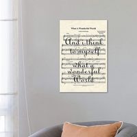 What A Wonderful World II Canvas Art Print