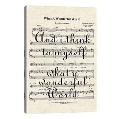 What A Wonderful World II Canvas Art Print