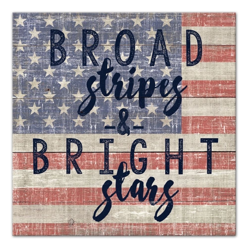 Broad Stripes Bright Stars Canvas Art Print