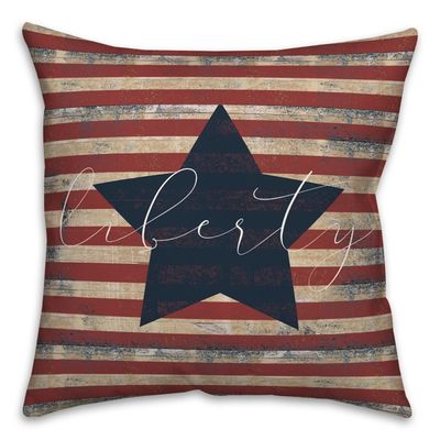 Distressed Liberty Star Pillow