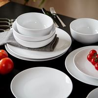 White Ceramic 16-pc. Dinnerware Set