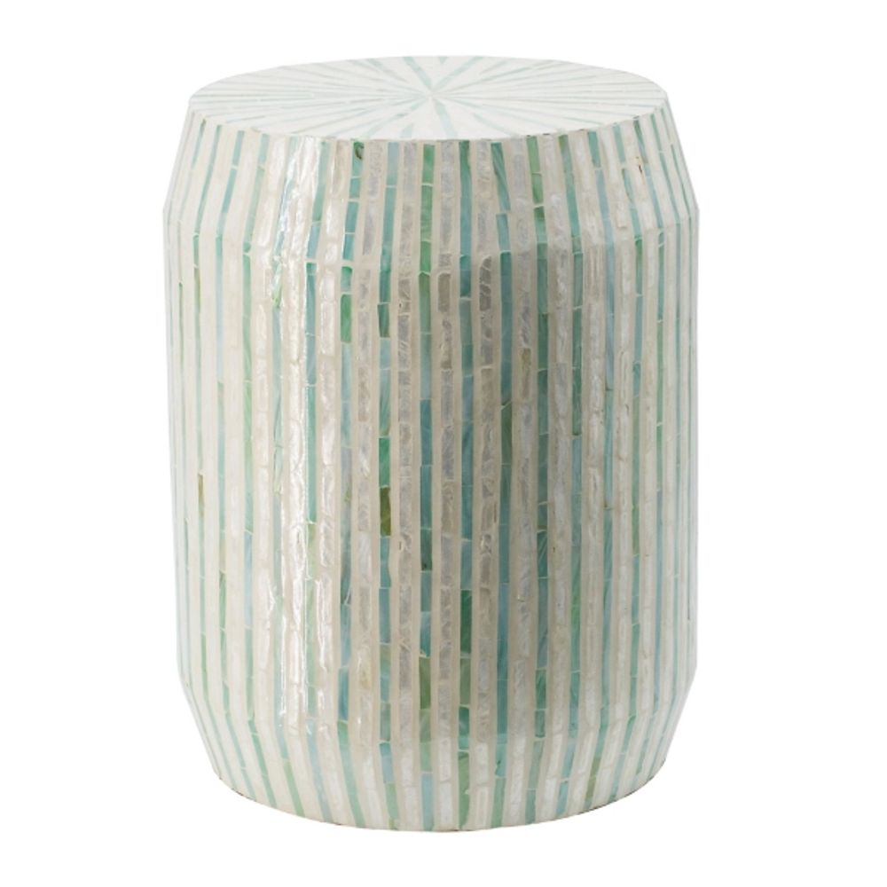 Multicolor Capiz Shell Accent Table