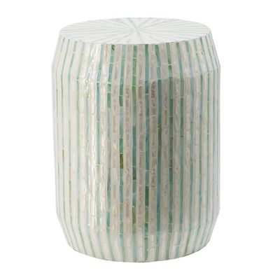 Multicolor Capiz Shell Accent Table