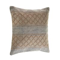 Beige Criss Cross Accent Pillow