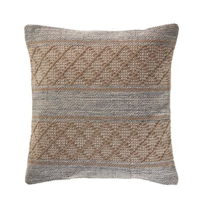 Beige Criss Cross Accent Pillow