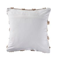 Neutral Geometric Pom Pom Pillow