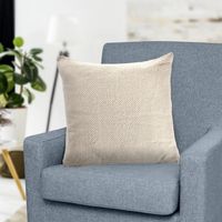 Light Cream Solid Accent Pillow