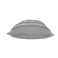 Solid Gray Tufted Accent Pillow