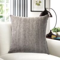 Distressed Gray Accent Pillow