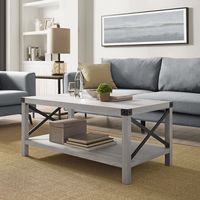 Stone Gray Modern Farmhouse Coffee Table