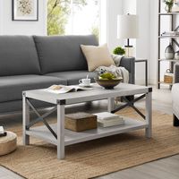 Stone Gray Modern Farmhouse Coffee Table