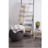 Stone Cabana Stripe Throw