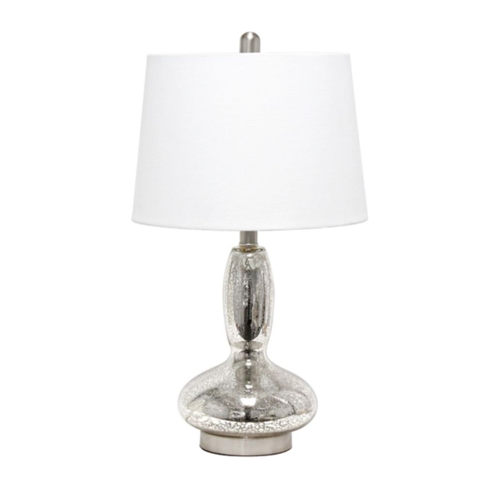 Mercury Glass Curvy Table Lamp