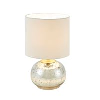 Gold and Silver Mercury Glass Table Lamp