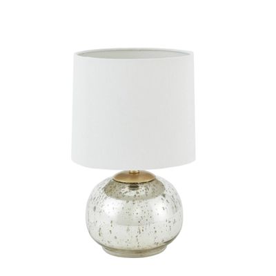 Gold and Silver Mercury Glass Table Lamp