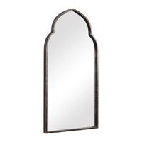 Gold and Bronze Metal Arch Mirror