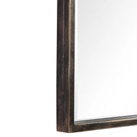Gold and Bronze Metal Arch Mirror